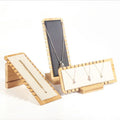 Jewelry Display Rack Bamboo Wood Necklace Display Rack Jewelry Storage Rack Display Board Wooden Case Craft Box