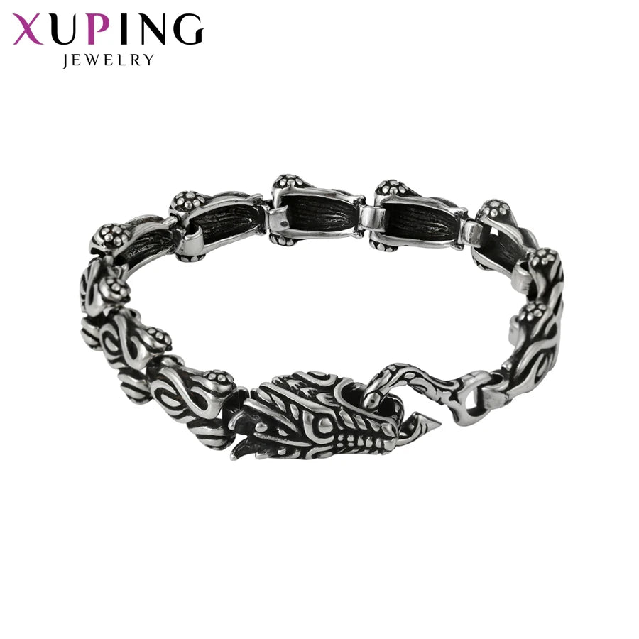 75261 Xuping Fashion Man's Bracelet Cool Stainless Steel Jewelry Hip Hop Casual Available Personality Daily Charming  Bracelet