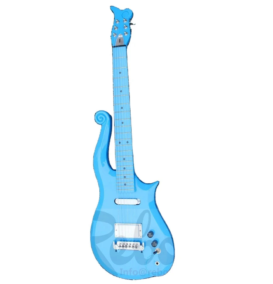Weifang Rebon 6 String Cloud Prince Electric Guitar in Light Blue Colour