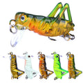 Wholesale KC005 3.5cm 3g Artificial Hard Plastic Insect Baits Floating Locust Cricket Grasshopper Shape Fishing Lures