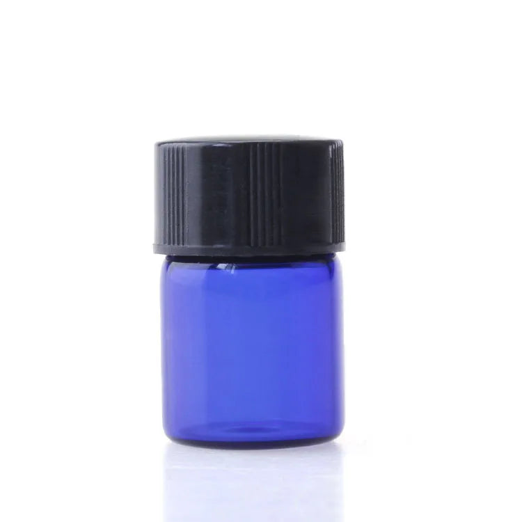 Wholesale 1ml Blue Sample Essential Oil Glass Bottle