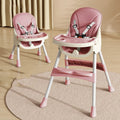 Wholesale Kid High Chair Restaurant Multifunctional Child Dining Feeding Chair Adjustable Height Legs Easy Assembly Baby Chair