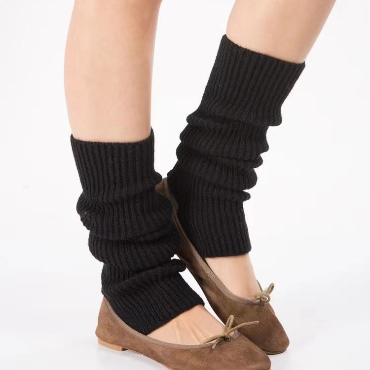 Fashion Ballerina Dance Socks Yoga Socks for Women Girls Workout Warm Socks Toeless Training Dance Leg Warmers for Dance