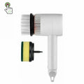 Electric Electronic Spin Scrubber Cordless Shower Scrubber Power Bathroom Scrubber with 6 Cleaning Brush Heads