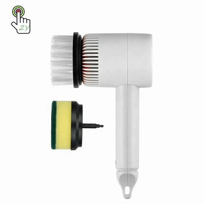 Electric Electronic Spin Scrubber Cordless Shower Scrubber Power Bathroom Scrubber with 6 Cleaning Brush Heads