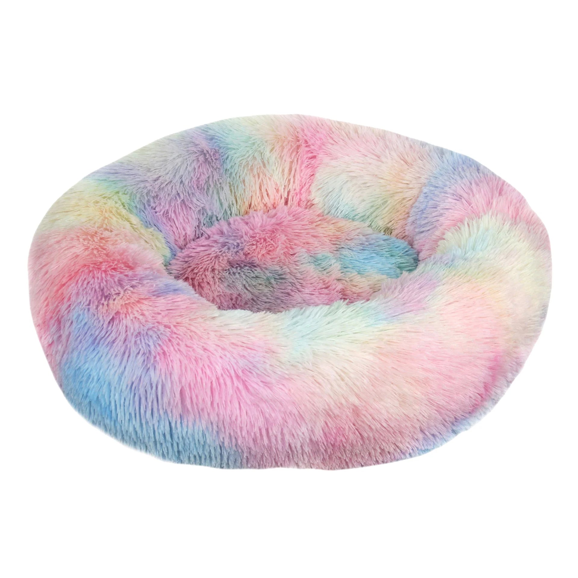 Antistatic Luxury Cat & Dog Kennel Faux Fur Solid Winter Warm Round Washable Durable Pet Bed