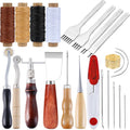 Hot Sale Leather Craft Tools Kit Hand Sewing Stitching Punch Carving Working Kit Diy Leather