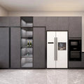 BALOM Modern Gray Lacquer Prefab Top Base Kitchen Display Cabinet Kitchen Furniture with Factory Price