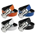 Casual Soft Hole Less Custom Wholesale Auto Automatic Ratchet Sliding Private Label Personalized Buckle Golf Belts Men