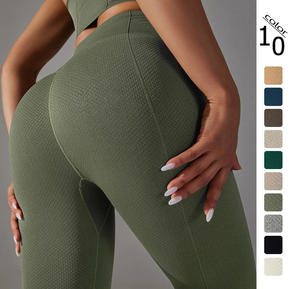 Custom Logo Sport Workout Leggins Para Mujer Gimnasio Gym Seamless Yoga Leggings for Women Fitness