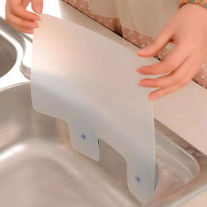 Kitchen Organizer Shelf Prateleira Wall Shelf Sucker Splash Water Baffle Pool Board Kitchen Rack Bathroom Accessories Sink Shelf