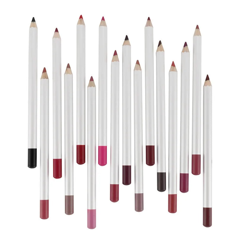 Wholesale Bulk Private Label Vegan White Lip Liner Pencils Custom Logo Long Lasting Lipliner Hot Selling Dark Brown Lip Liner