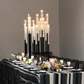 Other Wedding Backdrop Stand Centerpieces & Table Decorations 9 Arm Black Electroplate Metal Tall Candlestick Candle Holder