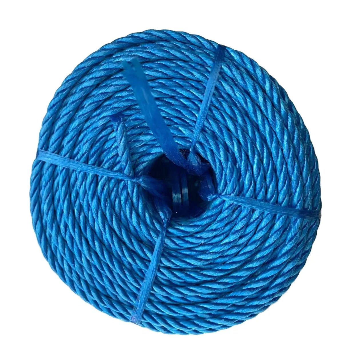 PP Split Film 3 Strands Twisted Rope Customized Color Diameter 1-30mm