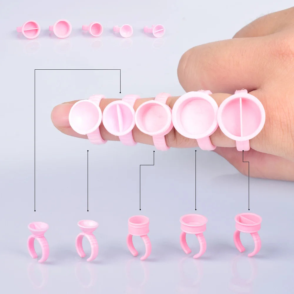 pink Art Makeup Ink Ring Cup Pmu Accessories Tattoo Tool Microblading Accessories