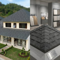 Architectural Fiberglass Shingle Fire Rated Algae Resistant Energy Saving Modern Design Multi-Sector Use Tropical Villa Roofing MegaBDM