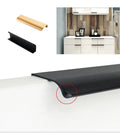 Factory Custom  Aluminum Alloy Invisible Edge Pull Embedded Cabinet Door Handles Concealed Drawer Handle