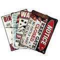 Custom Design Vintage Metal/Tin Sign with Painted 3D Shape Custom Logo Home Decor Wholesale