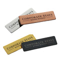 Metal Magnetic Nametag Custom Logo Stainless Steel Name Badge for Employees Reusable Blank Nameplate