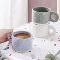 Drop Shipping Splash Ink Simple Nordic Ceramic INS Wind Rough Pottery Coffee Cup Creative Home Personalized Water Coffee Mug