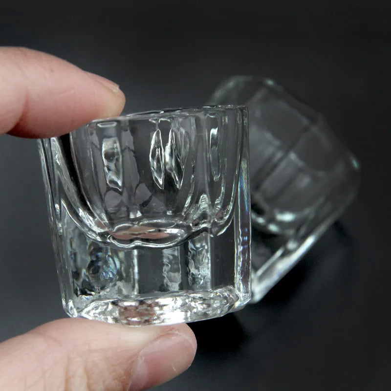 Nail Supplies Crystal Nail Tools Glasses Small Octagon Cups Crystal Cups Crystal Powder Mixing