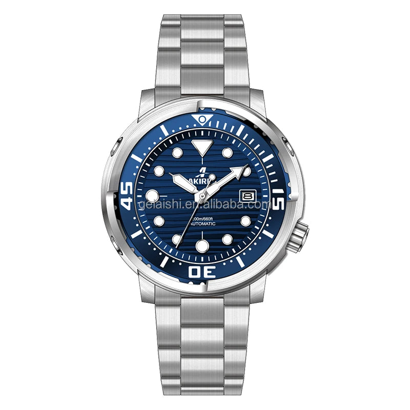Diver Watch Automatic 20 ATM Luxury Men's OEM Diving Watch Custom Logo Tuna Watches Diver for Men
