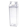Bpa Free Carton Shaped 500ml square Plastic Milk Bottles Acrylic Milk Carton Water Bottle 1000ml for Outdoor Travel or Camping