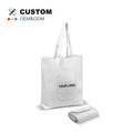Wholesale Custom Logo Printed Eco-friendly Durable Easy Clean Reusable Foldable Canvas Tote Bag Letter Zipper Closure Hand