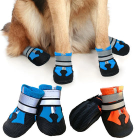 Pet Dog Shoes Waterproof Snow Boot for Small Medium Dogs Winter Warm Dog Reflective Shoes Anti-Skid Indoor Outdoor Pet Products