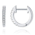New Arrival Fashion Simple Elegant Gold Plated Crystal Micro Inset Circle Hoop Stud Earring for Women