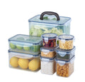 Multilayer Silicone Food Storage Container Set Plastic Storage Box Organizer Tank for Fridge Rectangular Kitchen Bin Injection
