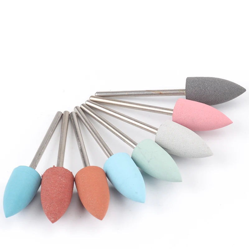Silicone Grinding Head Engraving and Grinding Tool Engraving and Polishing Round Head 2.35mm Handle Grinding Head.