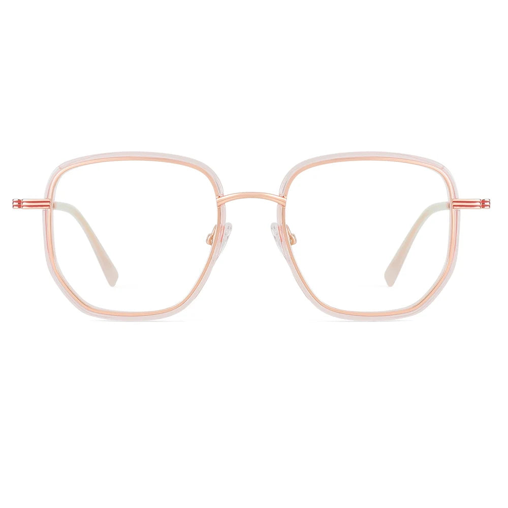 Hot Sell China Wholesale Fashion Eyewear Model Optical Metal Frame Eyeglasses Business Man Optical Frame in Stock
