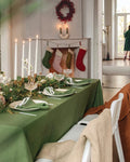 108x156 Long Linen Tablecloth Linen Outdoor Tablecloths for Wedding Garden Table Factory Good Price