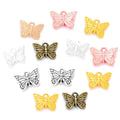 6 Colors butterfly Charms for Bracelets Necklace Pendant DIY Handmade Jewelry Making Accessories 16*11mm D2135