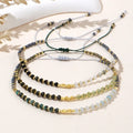 Go2boho 3pcs Women's Fashion Jewelry Sets New Dainty Geometric Pattern Gemstone Seed Chains Boho Handmade Miyuki Beaded
