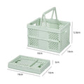 Factory Creative Utility Container Organizer Household Desktop Folding Basket Stackable Plastic Collapsible Crate With Handle