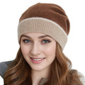 Women Cashmere Slouchy Beanie Hat Knit Long Baggy Slouch Skull Hat for Winter