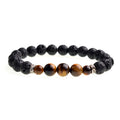 Lava Rock Stone Aromatherapy Bracelet 7 Chakra Essential Oil Diffuser Yoga Jewelry for Women and Men Gift