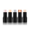 Face Makeup Glitter Cosmetic Mineral Private Label Shimmer Highlighter Palette Waterproof Stick High Shine Sunscreen 5 Colors