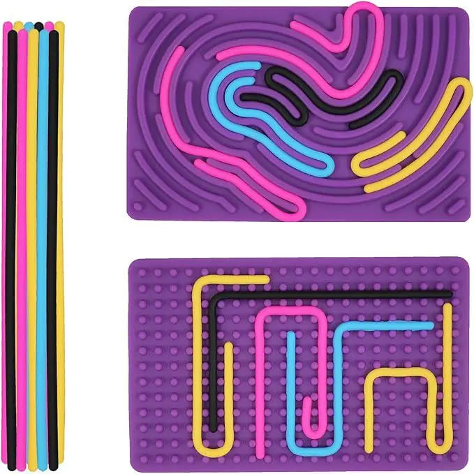 New Sensory Activity Board Silicone Fidget Toys for Calming Stress Anxiety ADHD Autism Sensory Toys