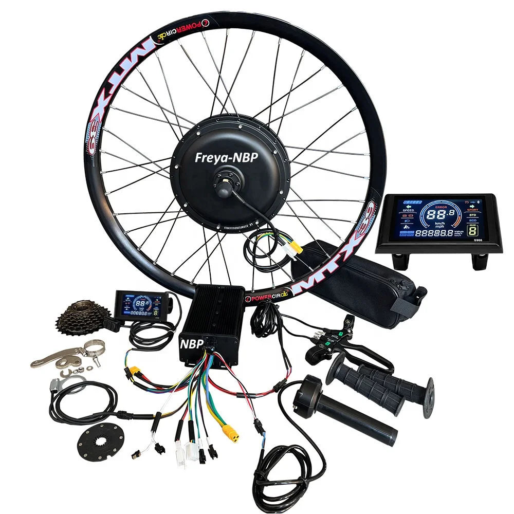 UK Stock MTX 27.5"29" 52V/60/72V 2000W 45A Sine Wave Controller SW900 Color Electric Bicycle Bike Ebike Hub Motor Conversion Kit