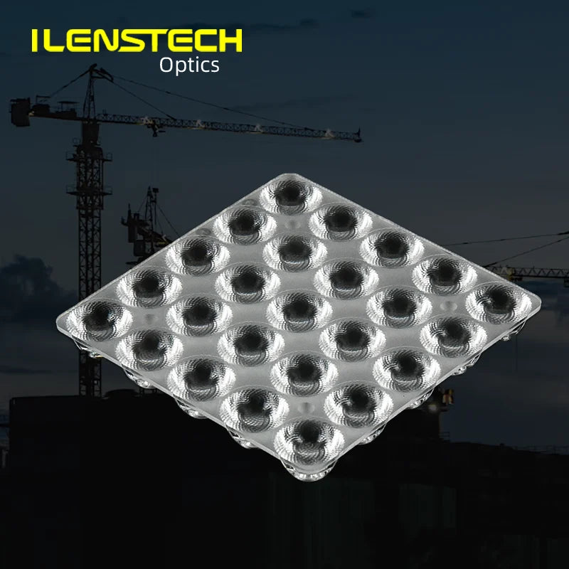 Ilenstech Newest PMMA Led Lens 45 Degree Lens Array for 3030 3535 5050