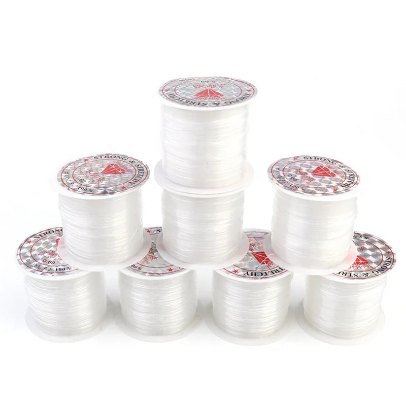 Elastic Fish Silk Thread Crystal Transparent Thread DIY Beaded Material Jewelry Accessories Nylon Thread