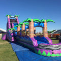 Commercial Grade Adult Entertainment Playground Palm Tree Giant Inflatable Water Slide with Pool
