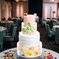 Clear Acrylic Divider Fillable Cake Tray Party Wedding Round Cake Display Stand Wedding Centerpiece Dessert Table Flower Stand