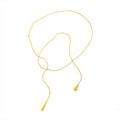 Joolim Dainty Chain Overlength Necklace Stainless Steel Big Small Tear Drop Necklace Jewelry Wholesale Drop Shipping
