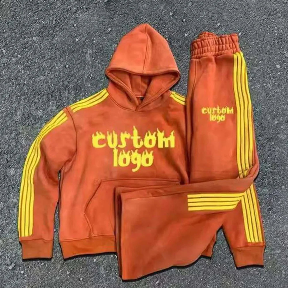 DCY 2025 Trending Product Screen Print Jogger SetTwo Piece Track SuitTracksuit Pants Oversized