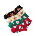 Wholesale Good Quality Design Sublimation Custom Logo 5 Toe Letter Pattern Body Position Christmas Socks Most Popular Novelty