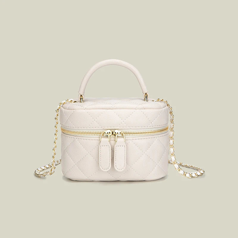 2025 High Class New Style Small Fragrance Diamond Chain Versatile Portable One Shoulder Messenger Bag Mobile Phone Bag